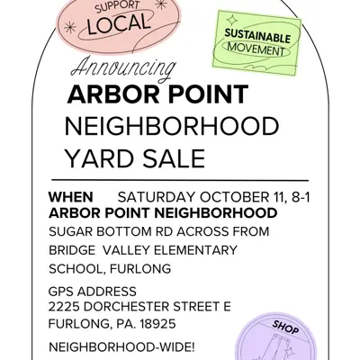Neighborhood yard sale 