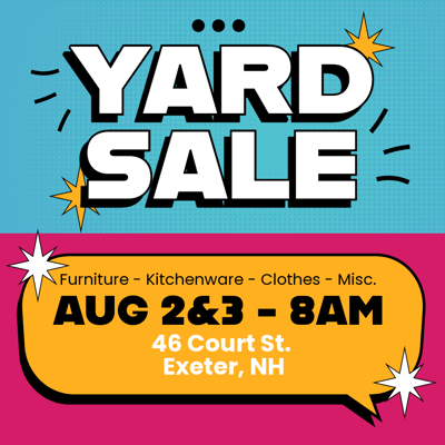 YARD SALE - EXETER, NH