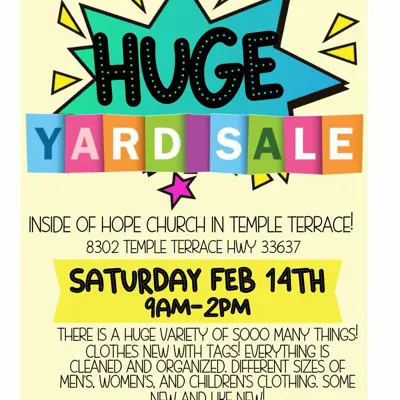 Hope Church Yard Sale
