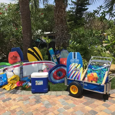 Beach gear, vintage collectibles, pool toys & more