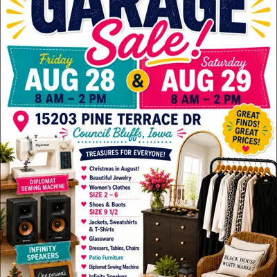 Garage Sale in Council Bluffs!